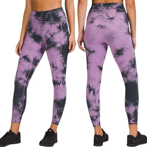 Lululemon | Tie Dye Power Thru‎ High-Rise Tight 25” - Picture 1 of 12